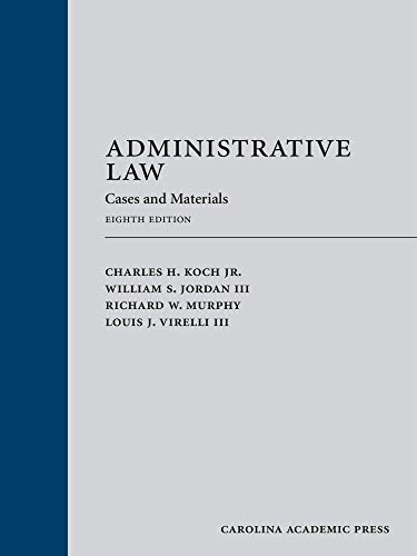 Imagen de archivo de Administrative Law: Cases and Materials a la venta por BooksRun