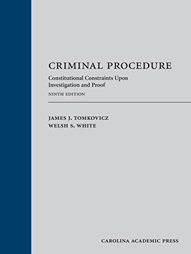 Beispielbild fr Criminal Procedure: Constitutional Constraints Upon Investigation and Proof zum Verkauf von BooksRun