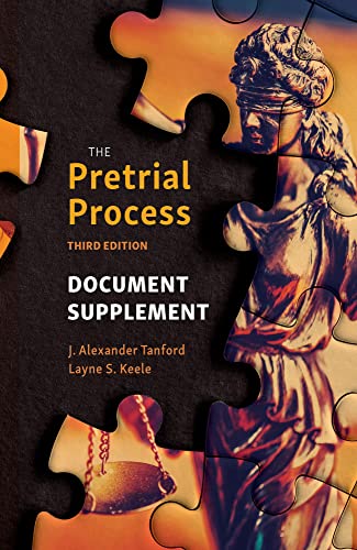 Beispielbild fr The Pretrial Process Document Supplement zum Verkauf von GF Books, Inc.