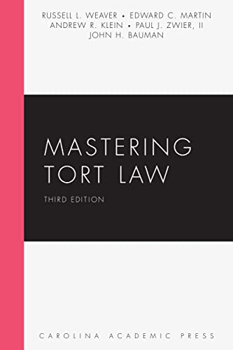 Beispielbild fr Mastering Tort Law (Mastering Series) zum Verkauf von Book Deals