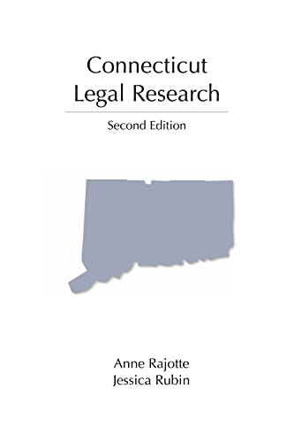 Imagen de archivo de Connecticut Legal Research (Legal Research Series) a la venta por The Book Corner