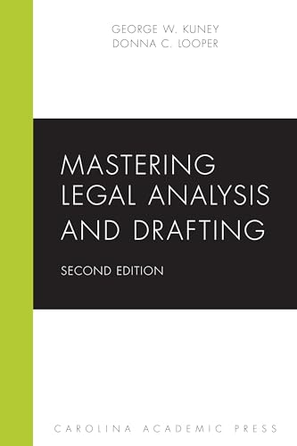 Imagen de archivo de Mastering Legal Analysis and Drafting (Mastering Series) a la venta por GF Books, Inc.