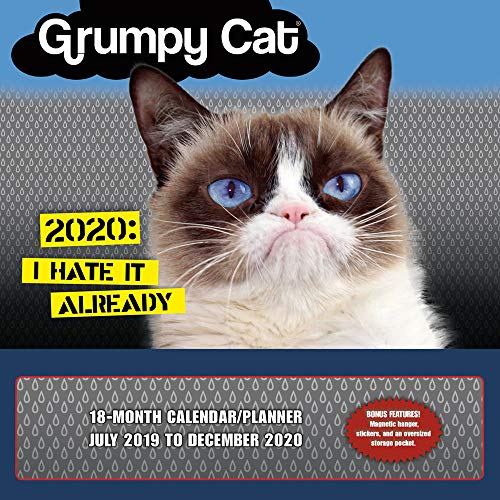 Beispielbild fr Grumpy Cat 2020 Calendar: Magnetic Hanger, stickers, and an oversized storage pocket zum Verkauf von Monster Bookshop