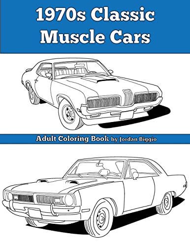 Beispielbild fr 1970s Classic Muscle Cars: Adult Coloring Book zum Verkauf von California Books