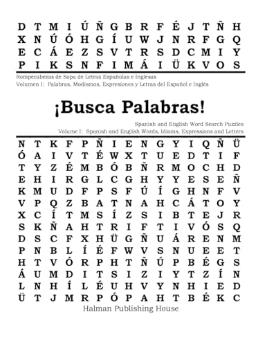 Imagen de archivo de Busca Palabras! Rompecabezas de Sopa de Letras Volumen I: Palabras, Modismos, Expresiones y Letras del Espaol e Ingls: Busca Palabras! Spanish and . Palabras! Volumen I) (Spanish Edition) a la venta por Lucky's Textbooks