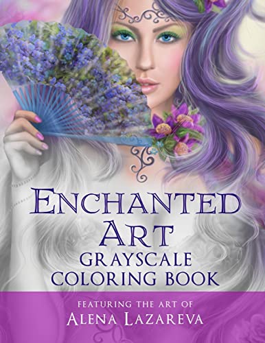 9781532792434: Enchanted Art Grayscale Coloring Book: For Grown-Ups, Adult Relaxation