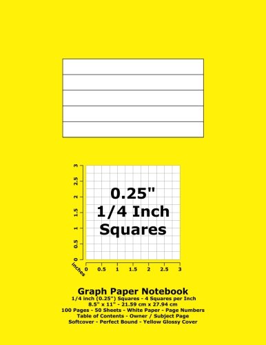 1 Dozen | Graph Paper Notebook 8 x 4 - Reversible 4 / 5 Square Notebook  #7800
