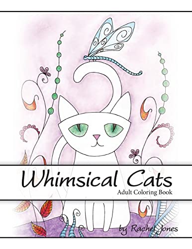 Imagen de archivo de Adult Coloring Book: Whimsical Cats: A Stress Relieving Coloring Book For Adults (Whimsical Animals) a la venta por Save With Sam