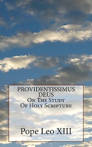 Stock image for PROVIDENTISSIMUS DEUS On The Study Of Holy Scripture [Soft Cover ] for sale by booksXpress