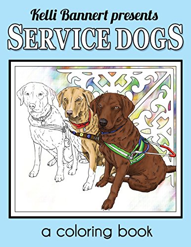 9781533012814: Service Dogs: a coloring book