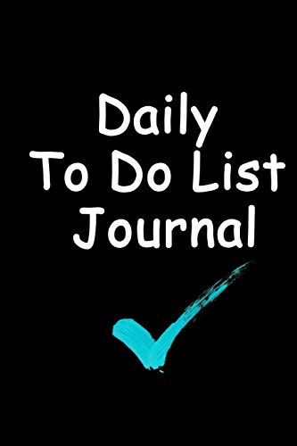 Stock image for Daily To Do List Journal: Blue Check Mark Black Background, Daily To Do List Journal Planner Journal Book, 6 x 9, 102 Pages [Soft Cover ] for sale by booksXpress