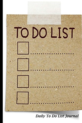 Stock image for Daily To Do List Journal: Kraft To Do List Design, Daily To Do List Journal Planner Journal Book, 6 x 9, 102 Pages [Soft Cover ] for sale by booksXpress