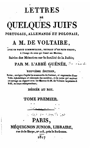 Imagen de archivo de Lettres de quelques juifs portugais, allemands et polonais a la venta por THE SAINT BOOKSTORE