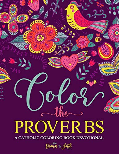 Stock image for Color The Proverbs: Catholic Coloring Devotional (Religious & Inspirational Bible Verse Coloring Books For Grown-Ups) for sale by Revaluation Books