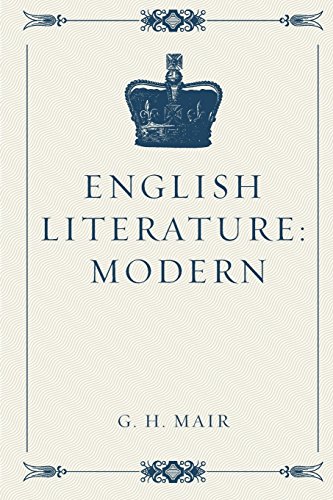 Imagen de archivo de English Literature: Modern a la venta por Revaluation Books