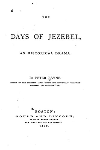 9781533280831: The Days of Jezebel, An Historical Drama