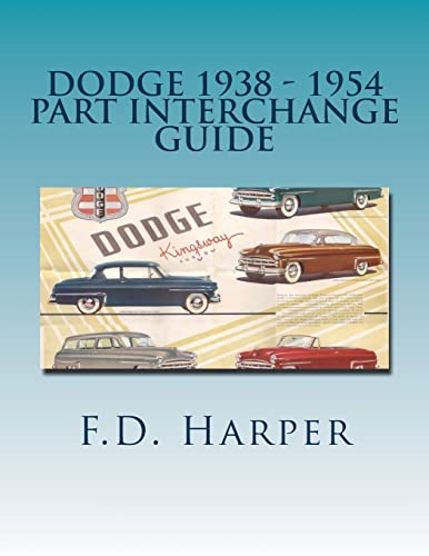 Beispielbild fr Dodge 1938 - 1954 Part Interchange Guide zum Verkauf von Lucky's Textbooks