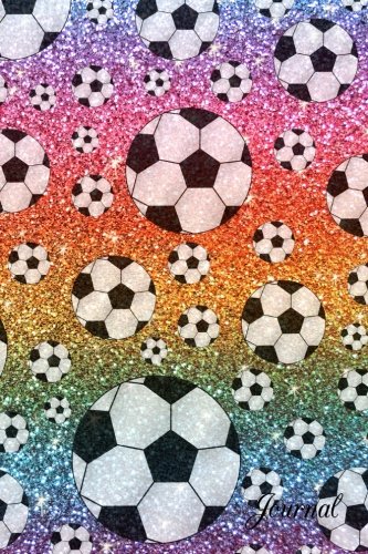 Stock image for Journal: Faux rainbow glitter soccer notebook for sale by Goodwill of Colorado