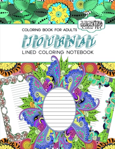 9781533361608: Coloring Art Journal Book: Featuring Beautiful Borders and Frame Designs to Color On Each Journal Page (Amazing Color Art)