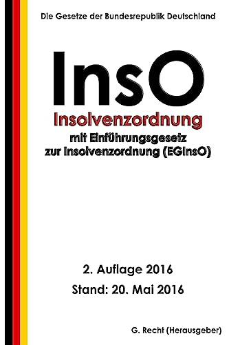 Beispielbild fr Insolvenzordnung (InsO) mit EGInsO, 2. Auflage 2016 zum Verkauf von medimops