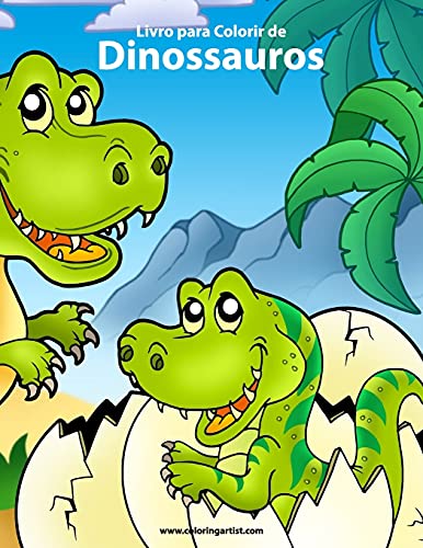 9781533448729: Livro para Colorir de Dinossauros 1 (Portuguese Edition)