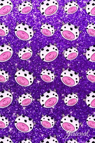 Stock image for Journal: Faux purple glitter cow heads notebook for sale by Revaluation Books