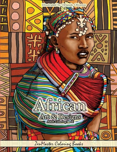 Beispielbild fr African Art and Designs: Adult Coloring book full of artwork and designs inspired by Africa zum Verkauf von ThriftBooks-Dallas