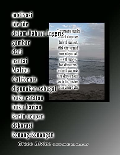9781533595546: motivasi ide ide dalam Bahasa Inggris gambar dari pantai Malibu California digunakan sebagai buku catatan buku harian kartu ucapan dekorasi kenang-kenangan