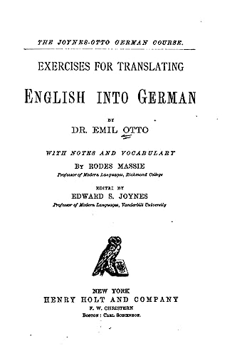 Stock image for Exercises for translating English into German for sale by Lucky's Textbooks