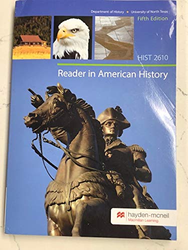 Stock image for Reader in American History HIST 2610 for sale by HPB-Red