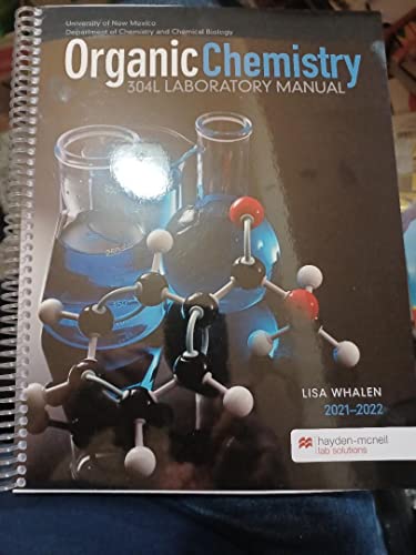 Stock image for Organic Chemistry 304L Laboratory Manual for sale by Big River Books