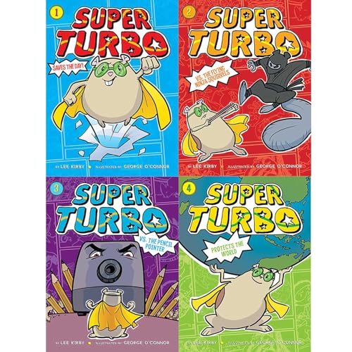Stock image for The Super Turbo Collection (Boxed Set): Super Turbo Saves the Day!; Super Turbo vs. the Flying Ninja Squirrels; Super Turbo vs. the Pencil Pointer; Super Turbo Protects the World for sale by HPB Inc.
