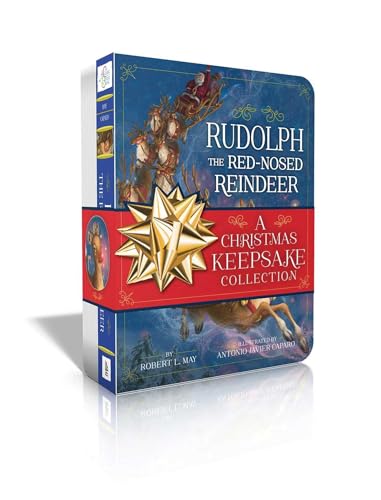 Stock image for Rudolph the Red-Nosed Reindeer a Christmas Keepsake Collection (Boxed Set): Rudolph the Red-Nosed Reindeer; Rudolph Shines Again (Classic Board Books) for sale by WorldofBooks