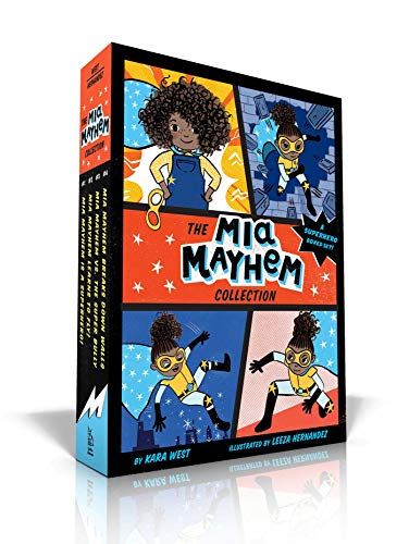Imagen de archivo de The Mia Mayhem Collection (Boxed Set): Mia Mayhem Is a Superhero!; Mia Mayhem Learns to Fly!; Mia Mayhem vs. The Super Bully; Mia Mayhem Breaks Down Walls a la venta por Half Price Books Inc.