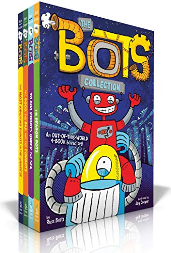 Stock image for The Bots Collection (Boxed Set): The Most Annoying Robots in the Universe; The Good, the Bad, and the Cowbots; 20,000 Robots Under the Sea; The Dragon Bots for sale by SecondSale