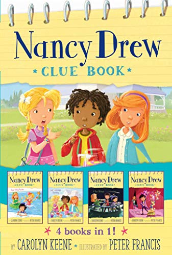 Imagen de archivo de Nancy Drew Clue Book 4 Books in 1]: Pool Party Puzzler; Last Lemonade Standing; A Star Witness; Big Top Flop a la venta por ThriftBooks-Atlanta