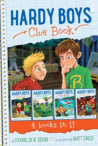 Stock image for Hardy Boys Clue Book 4 books in 1!: The Video Game Bandit; The Missing Playbook; Water-Ski Wipeout; Talent Show Tricks for sale by Gulf Coast Books