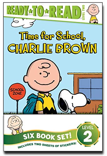 Imagen de archivo de Peanuts Ready-to-Read Value Pack: Time for School, Charlie Brown; Make a Trade, Charlie Brown!; Lucy Knows Best; Linus Gets Glasses; Snoopy and Woodstock; Snoopy, First Beagle on the Moon! a la venta por Big River Books