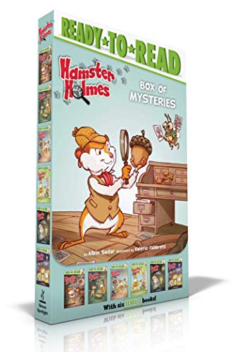Stock image for Hamster Holmes Box of Mysteries (Boxed Set) : Hamster Holmes, a Mystery Comes Knocking; Hamster Holmes, Combing for Clues; Hamster Holmes, on the Right Track; Hamster Holmes, a Bit Stumped; Hamster Holmes, Afraid of the Dark?; Hamster Holmes, a Big-Time Puzzle for sale by Better World Books: West