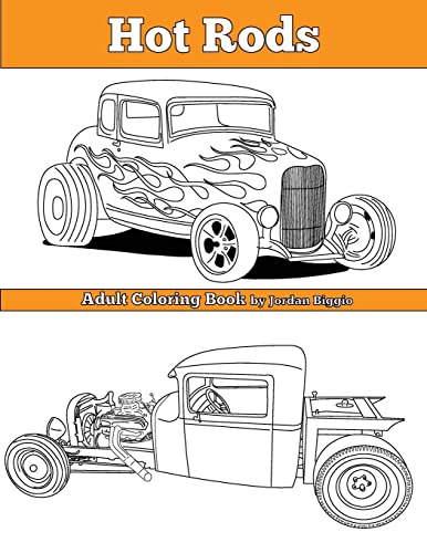 9781534622401: Hot Rods: Adult Coloring Book