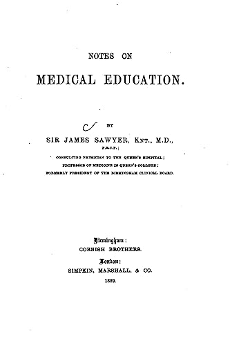 9781534623125: Notes on Medical Education