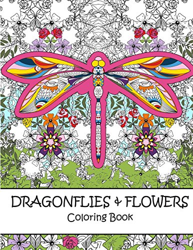 9781534648241: Dragonflies and Flowers Coloring Book