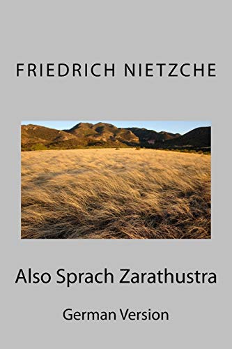 Imagen de archivo de Also Sprach Zarathustra: German Version (German Edition) a la venta por California Books