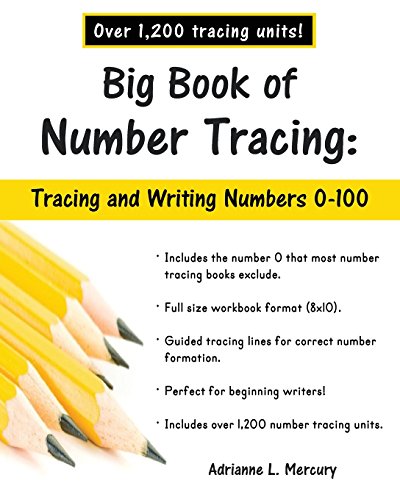 Imagen de archivo de Big Book of Number Tracing: 0-100 (Over 1,200 Number Tracing Units) a la venta por Seattle Goodwill