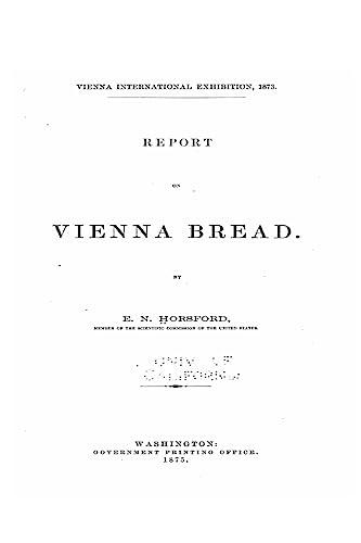 Stock image for Report on Vienna Bread for sale by HPB-Emerald
