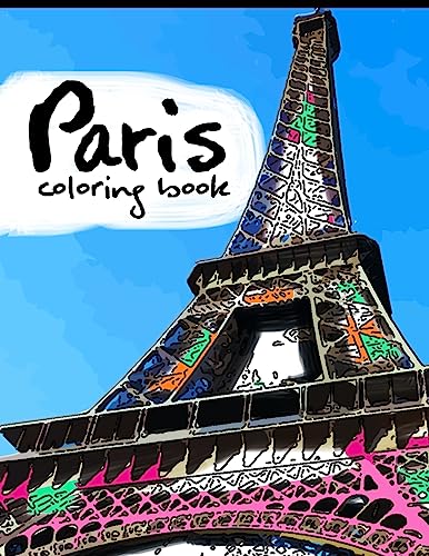 Stock image for Paris coloring book: Adult Coloring books Stress relieving patterns [Soft Cover ] for sale by booksXpress