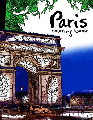 9781534898448: Paris coloring book: Fantastic Cities coloring book