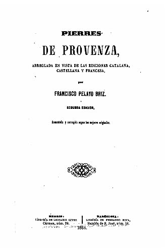 Beispielbild fr Pierres de Provenza zum Verkauf von THE SAINT BOOKSTORE