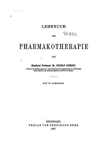 Stock image for Lehrbuch Der Pharmakotherapie for sale by THE SAINT BOOKSTORE