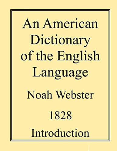 Imagen de archivo de An American Dictionary of the English Language a la venta por PlumCircle